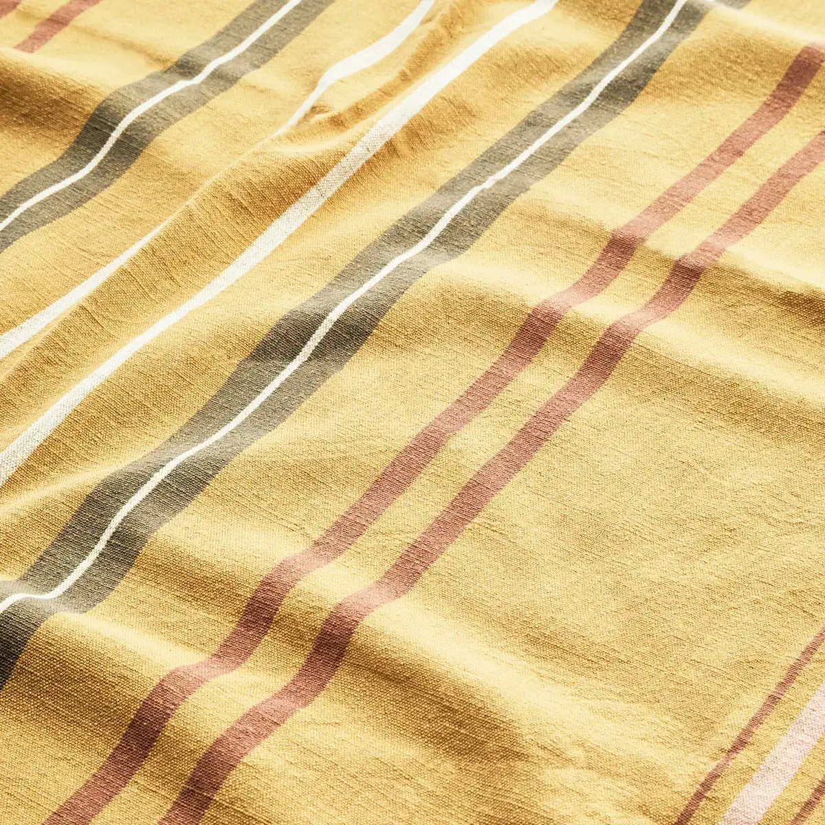 Striped Tablecloth - Mustard