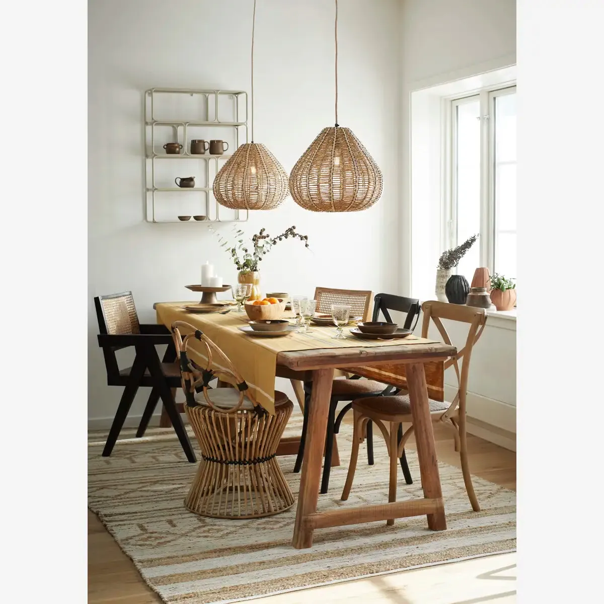 Striped Tablecloth - Mustard
