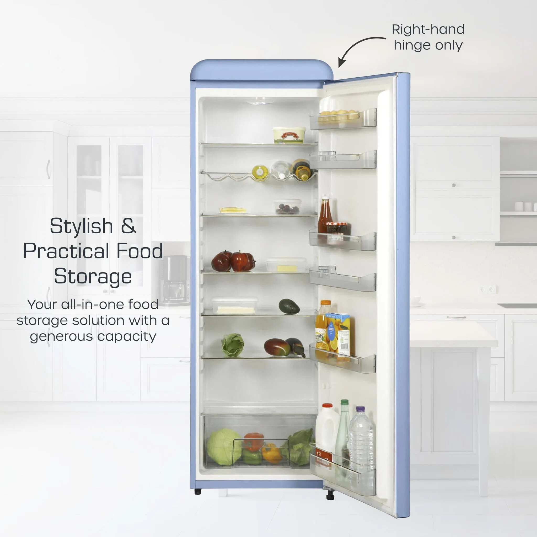 Swan SR11050BLNE fridge Freestanding 337 L E Blue