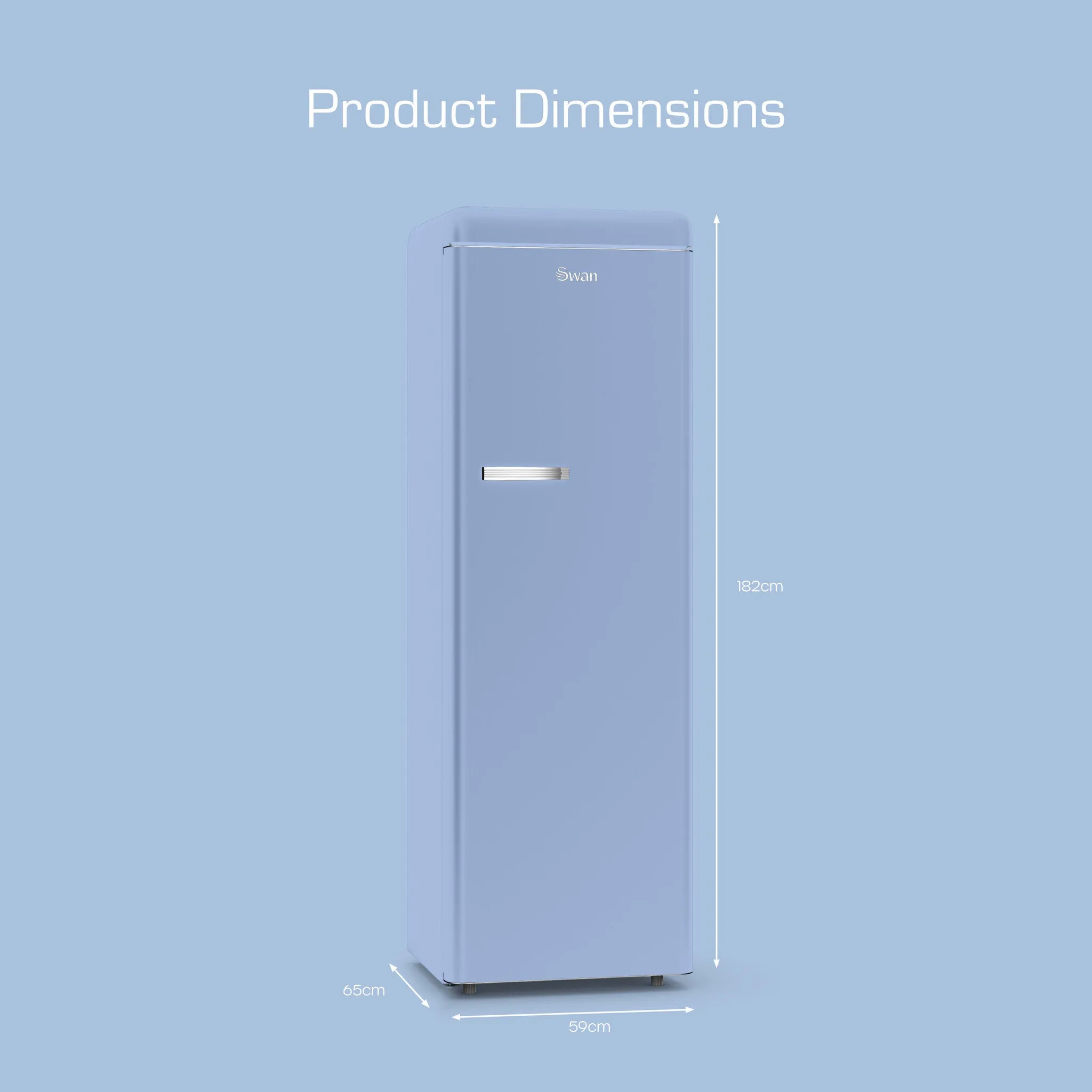 Swan SR11050BLNE fridge Freestanding 337 L E Blue