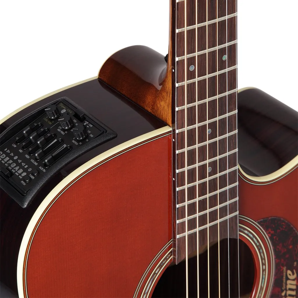 Takamine P5DC-WB Dreadnought Acoustic Guitar- Whiskey Brown