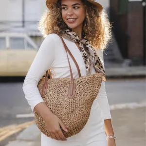 Textured Handbag | Natural