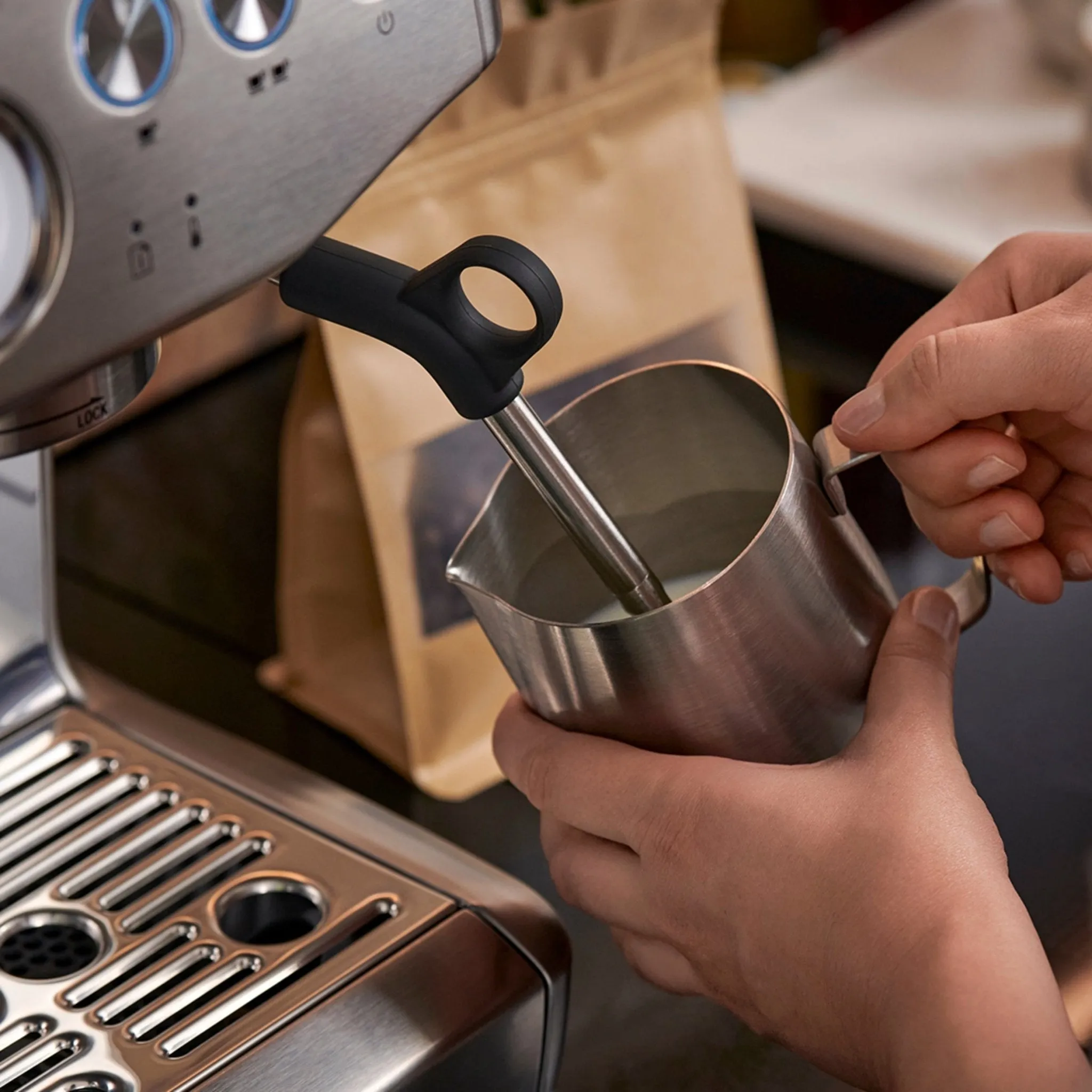 The Barista Express Impress by Sage Stainless Steel | SES876BSS4GUK1