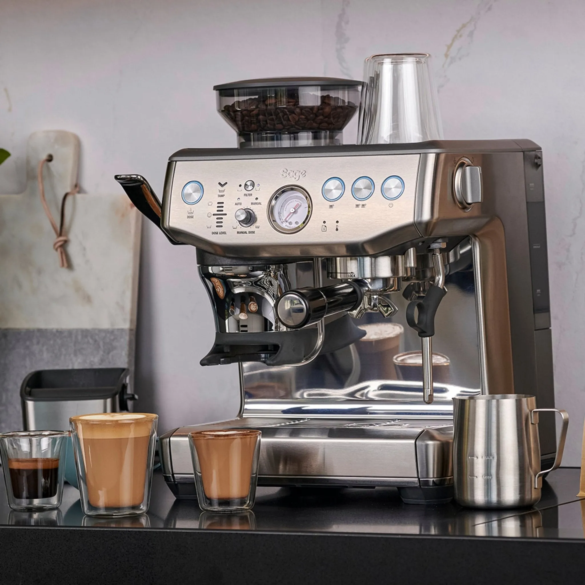 The Barista Express Impress by Sage Stainless Steel | SES876BSS4GUK1