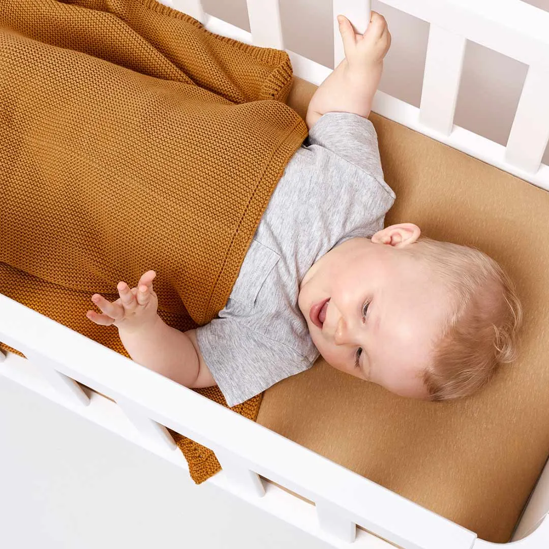 The Little Green Sheep Crib Sheet - Honey