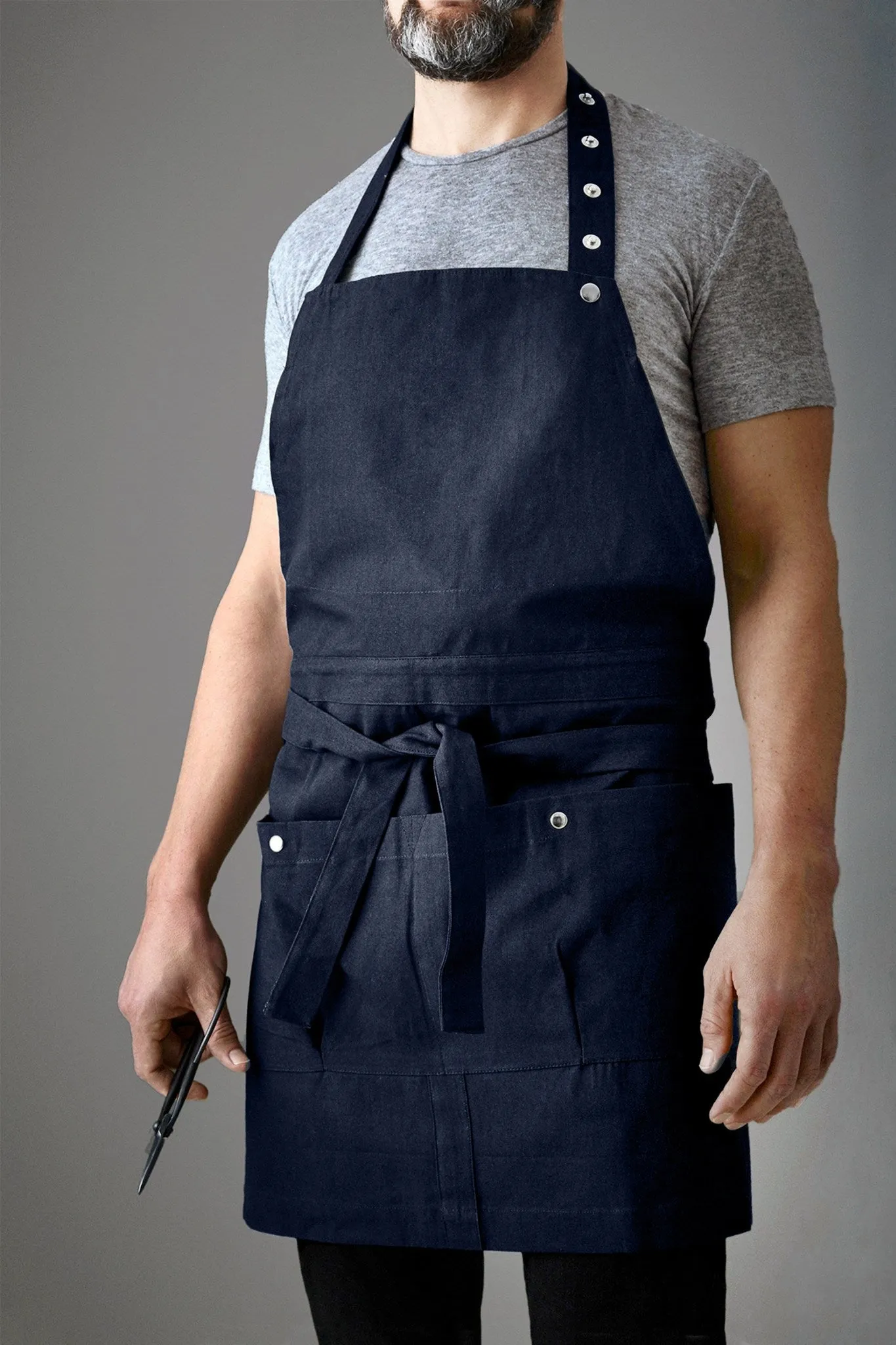 The Organic Company Creative And Garden Apron, Dark Blue