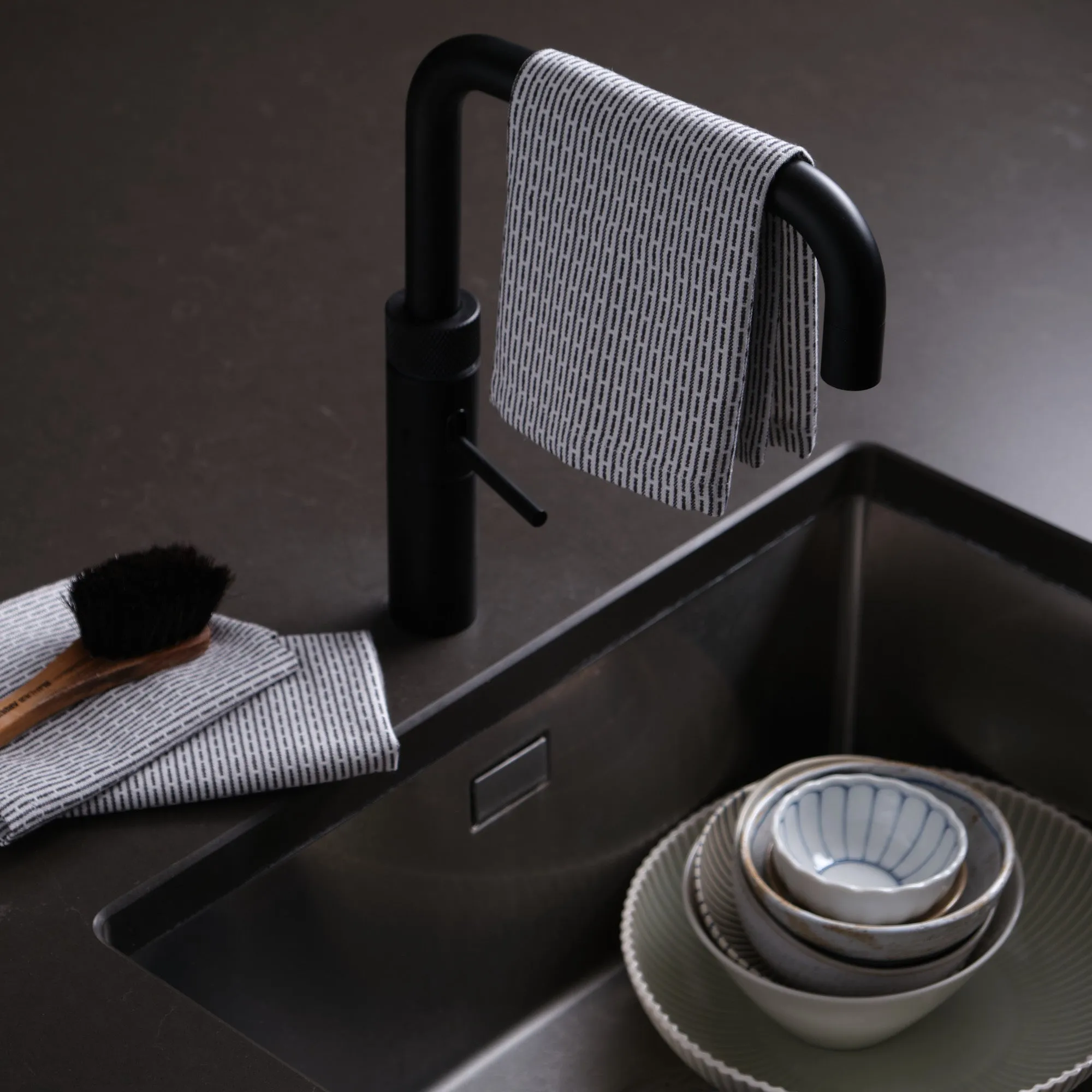 The Organic Company Kitchen Cloths 3 Pcs., Morning Grey