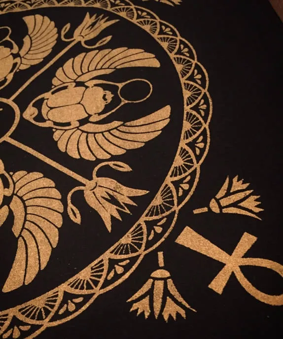 Thorn & Moon Golden Egyptian Altar Cloth