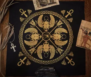 Thorn & Moon Golden Egyptian Altar Cloth