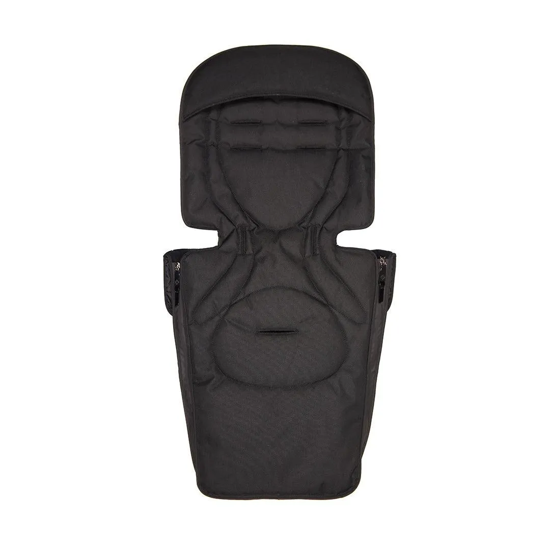 Tiba   Marl Universal Quilted Footmuff - Black