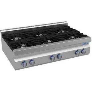 Tramontina Commercial Fphila 6B Gas Cooker Counter Top 1200 x 770 x 375mm