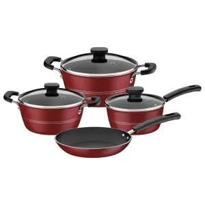 Tramontina Cutleria Sicilia Cookware Set 4pc Red