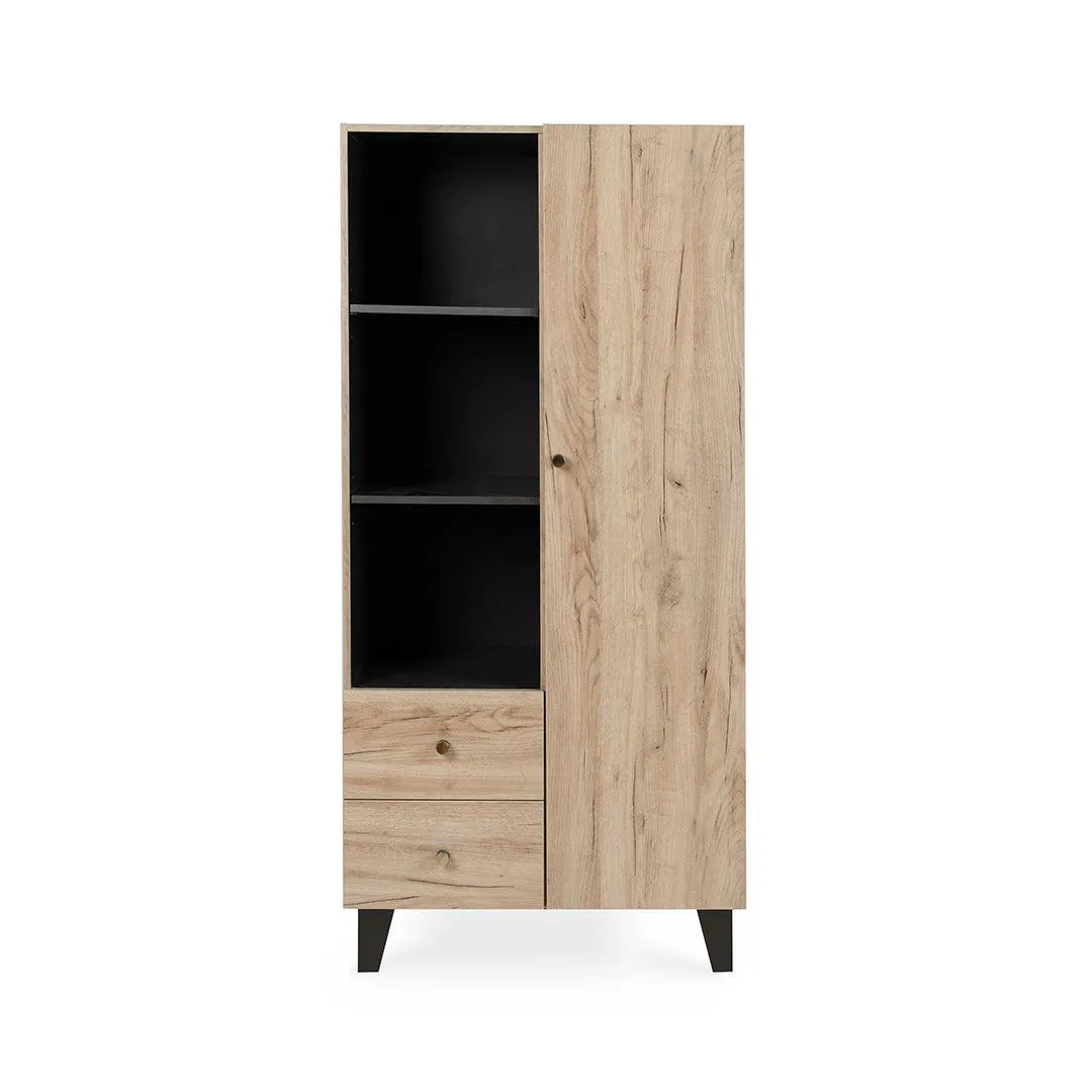 Tutti Bambini Como 3 Piece Room Set - Distressed Oak/Slate Grey