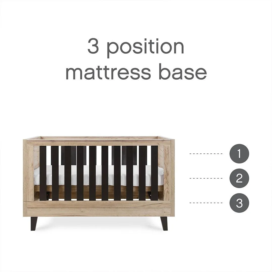 Tutti Bambini Como 3 Piece Room Set - Distressed Oak/Slate Grey