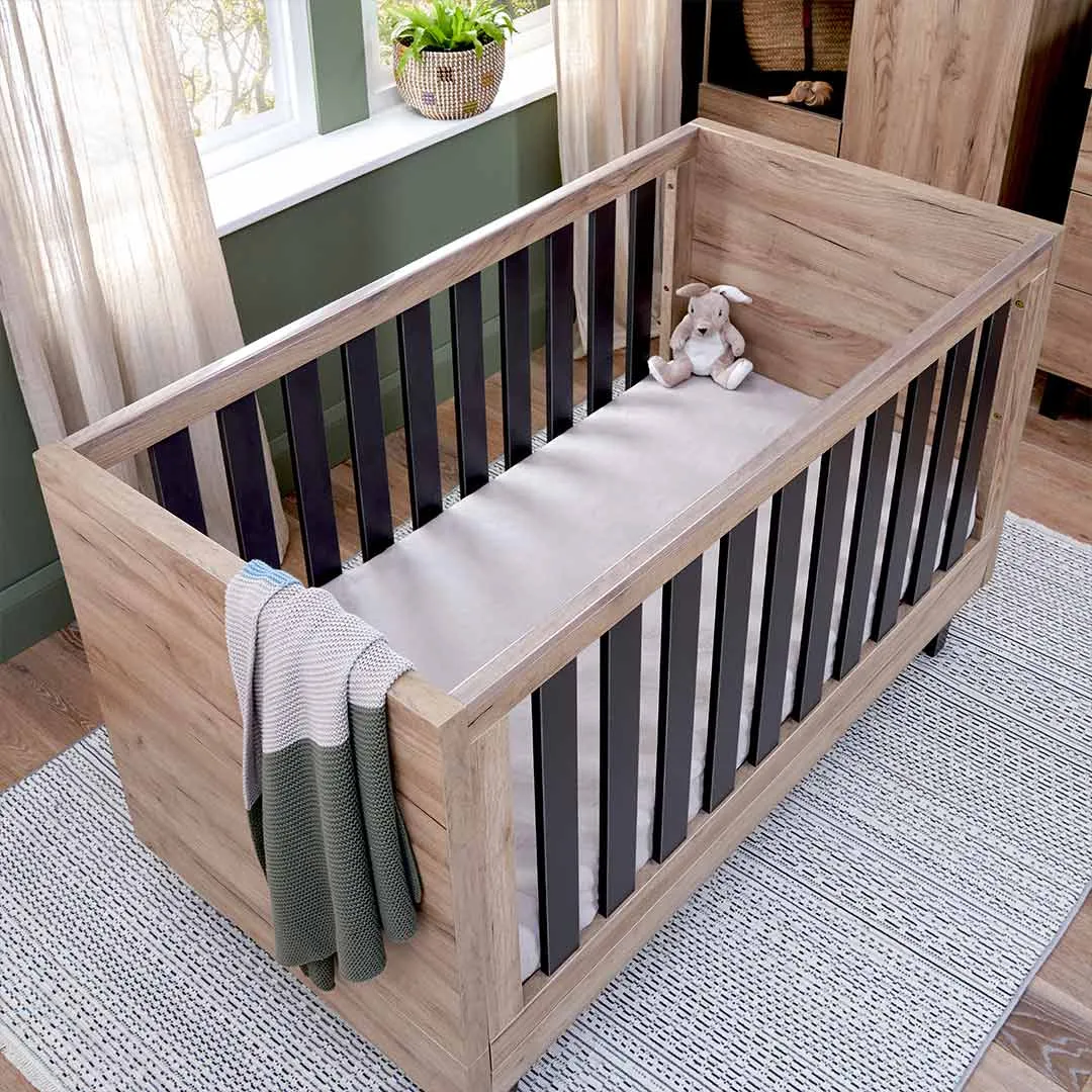 Tutti Bambini Como 3 Piece Room Set - Distressed Oak/Slate Grey