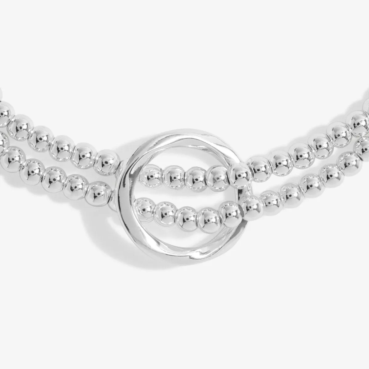 Twist Loop Bracelet Bar | Silver Plated