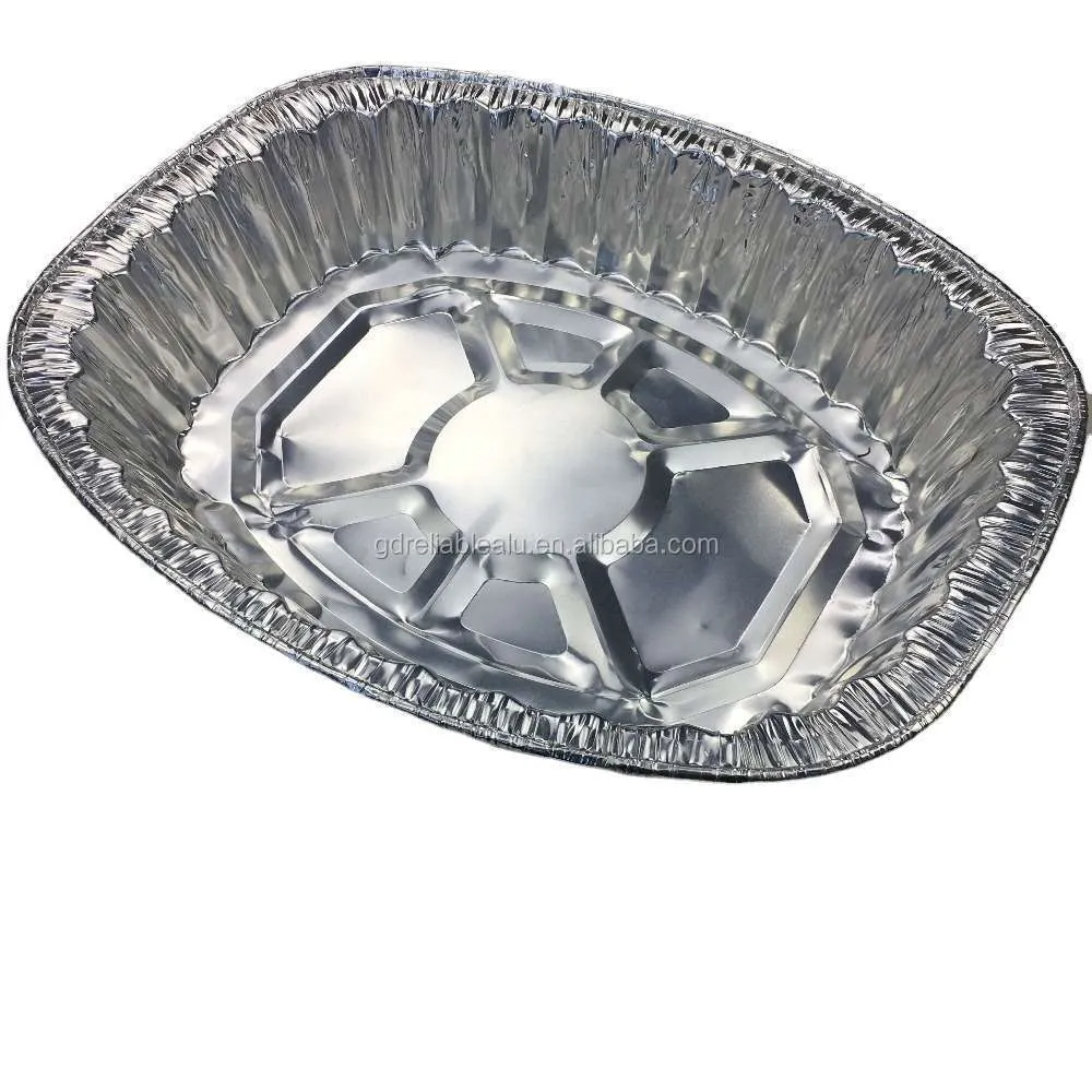 UBL Foil Oval Tray 42 x 28cm 2pk