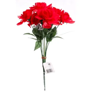 UBL Rose Open 8 HD Red 38cm Flowers