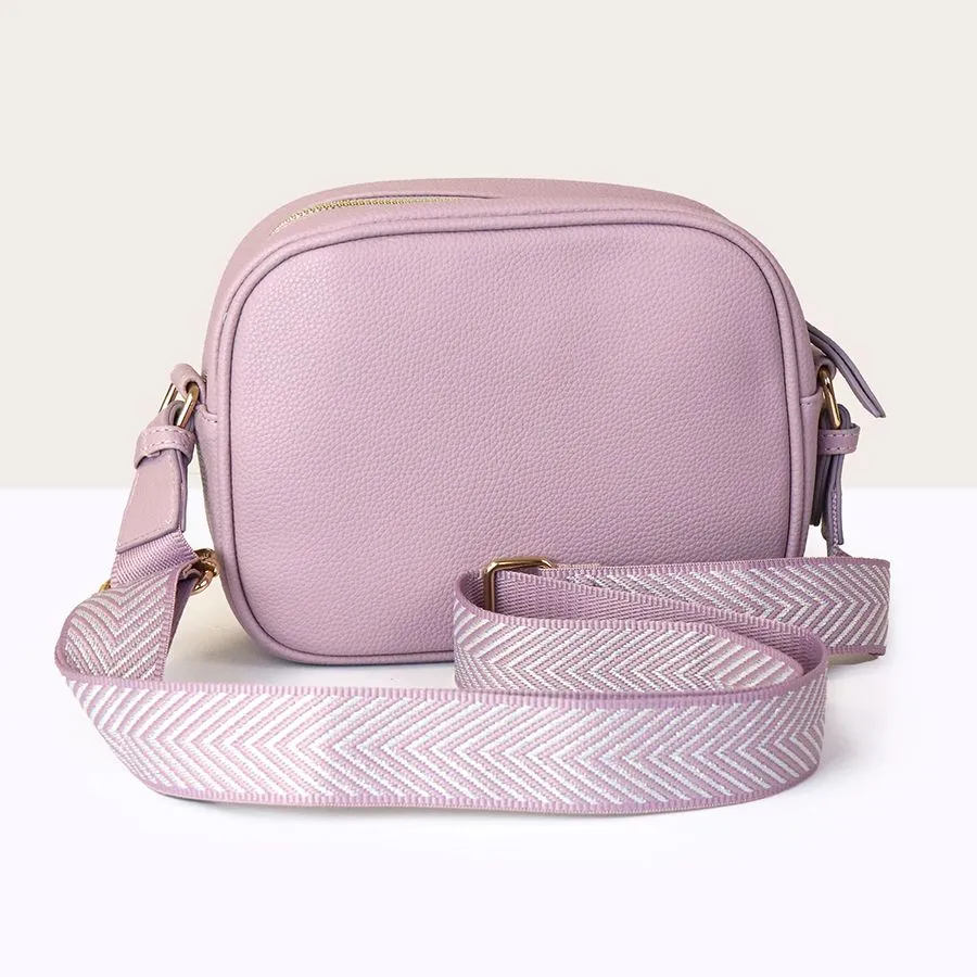 Vegan Leather Camera Bag | Lilac