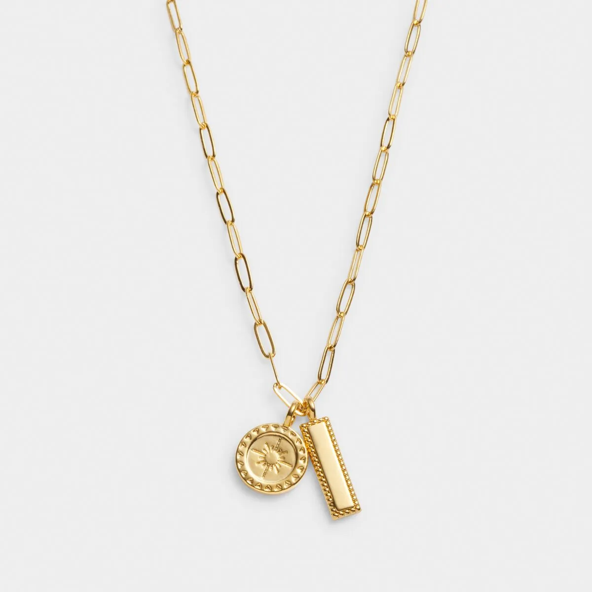 Waterproof 'Collect Adventures' Charm Necklace | Gold Plated