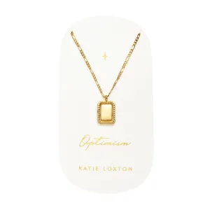 Waterproof 'Optimism' Spinning Amulet Necklace | Gold Plated