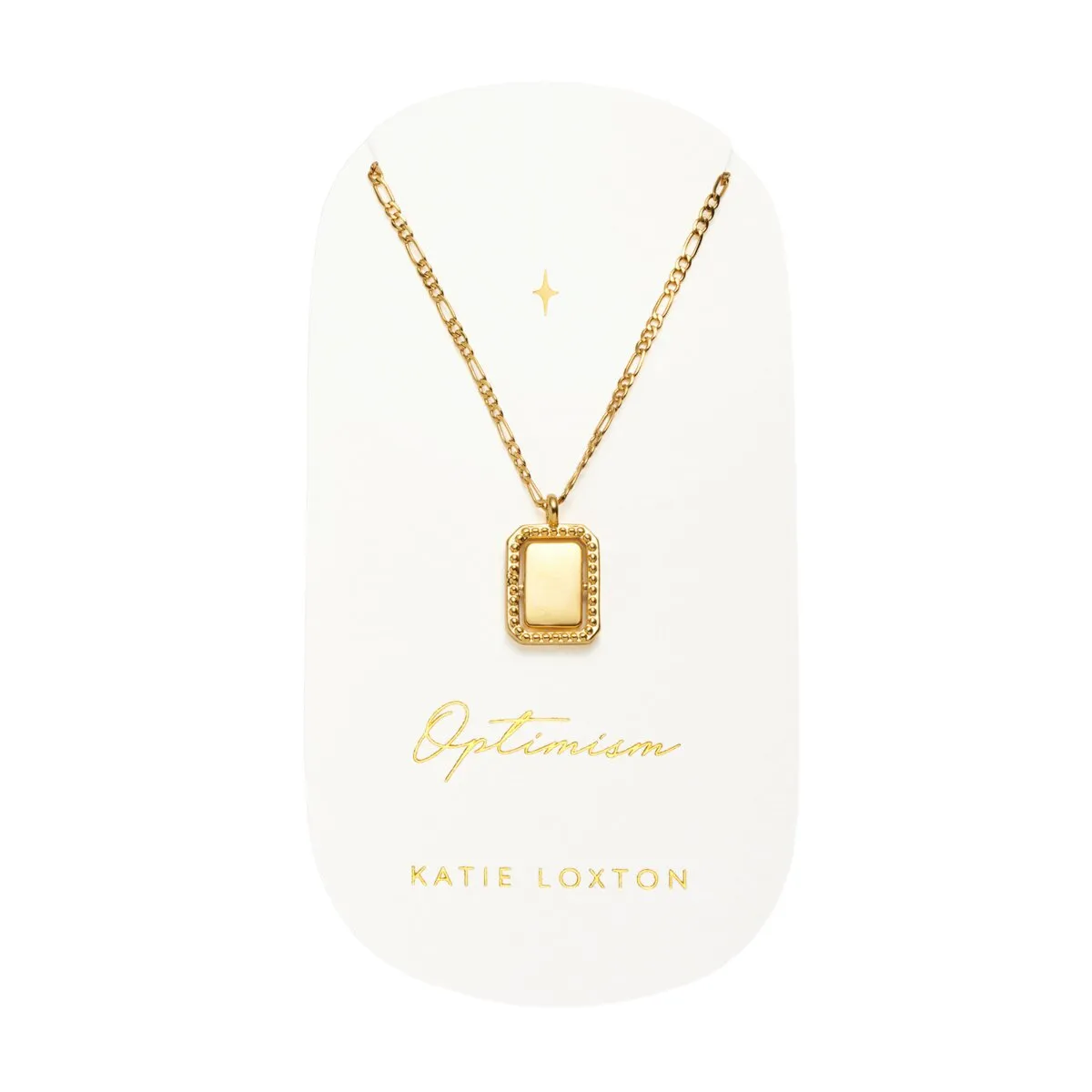 Waterproof 'Optimism' Spinning Amulet Necklace | Gold Plated