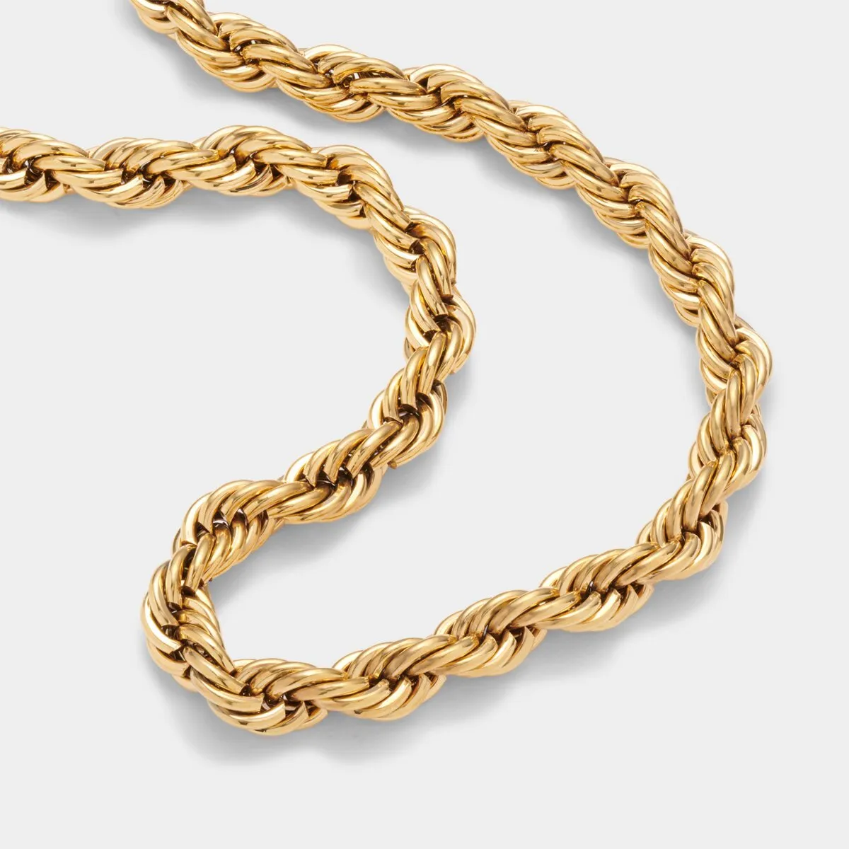 Waterproof Reine Rope Necklace | Gold Plated