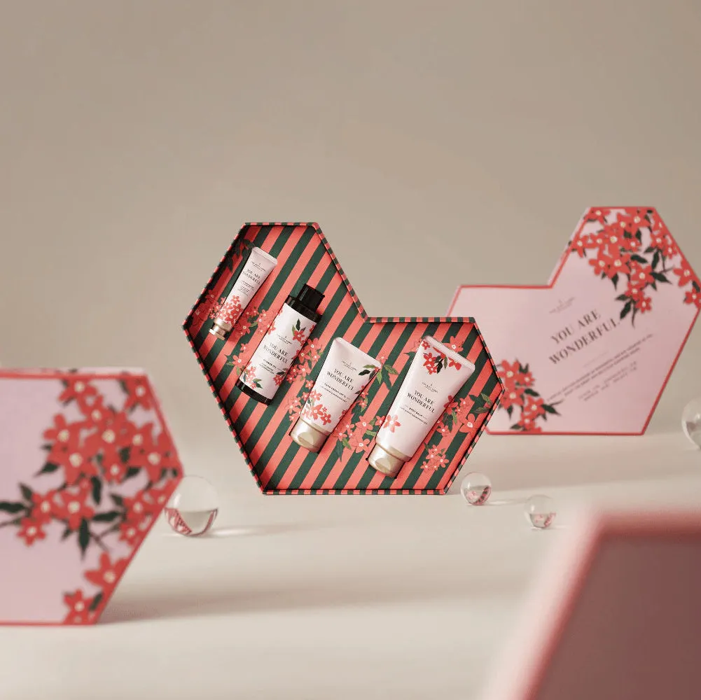 'You Are Wonderful' Heart Gift Box | Hand & Body Care Set