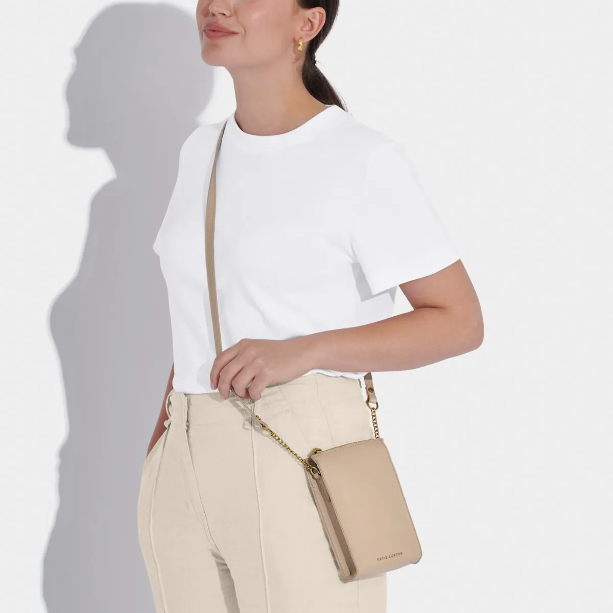 Zana Slim Crossbody Bag | Light Taupe