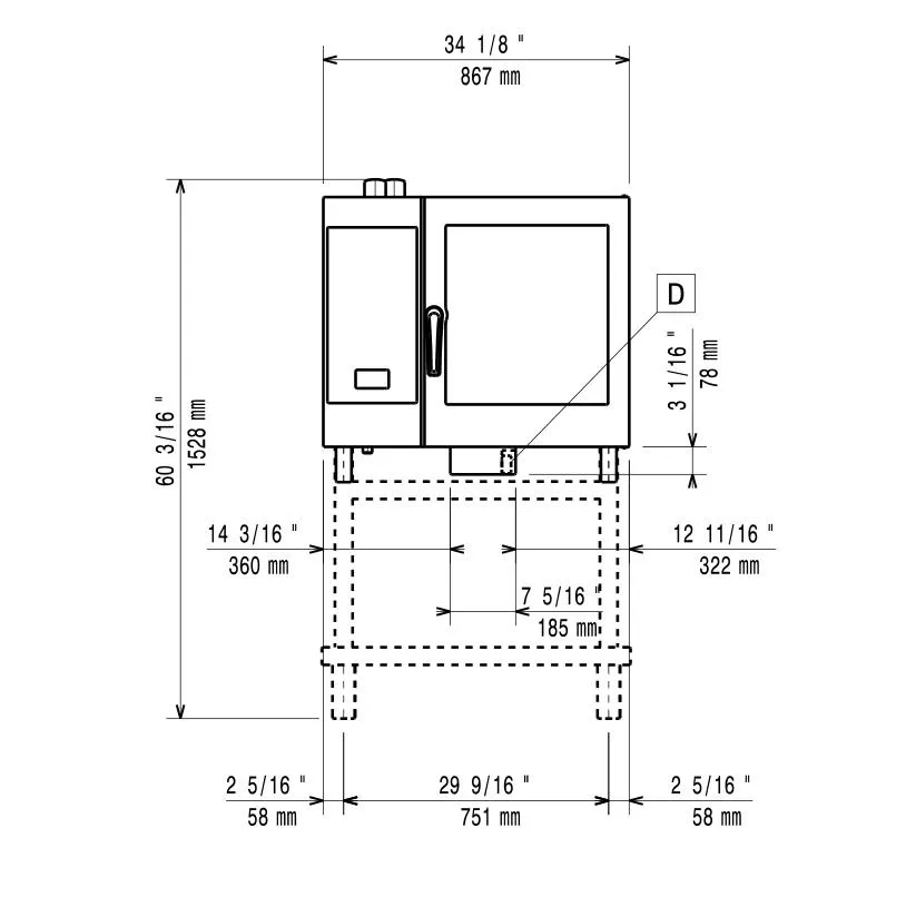 Zanussi Professional TS 6 Tray Electric Combi Oven GN 1/1 - 218730