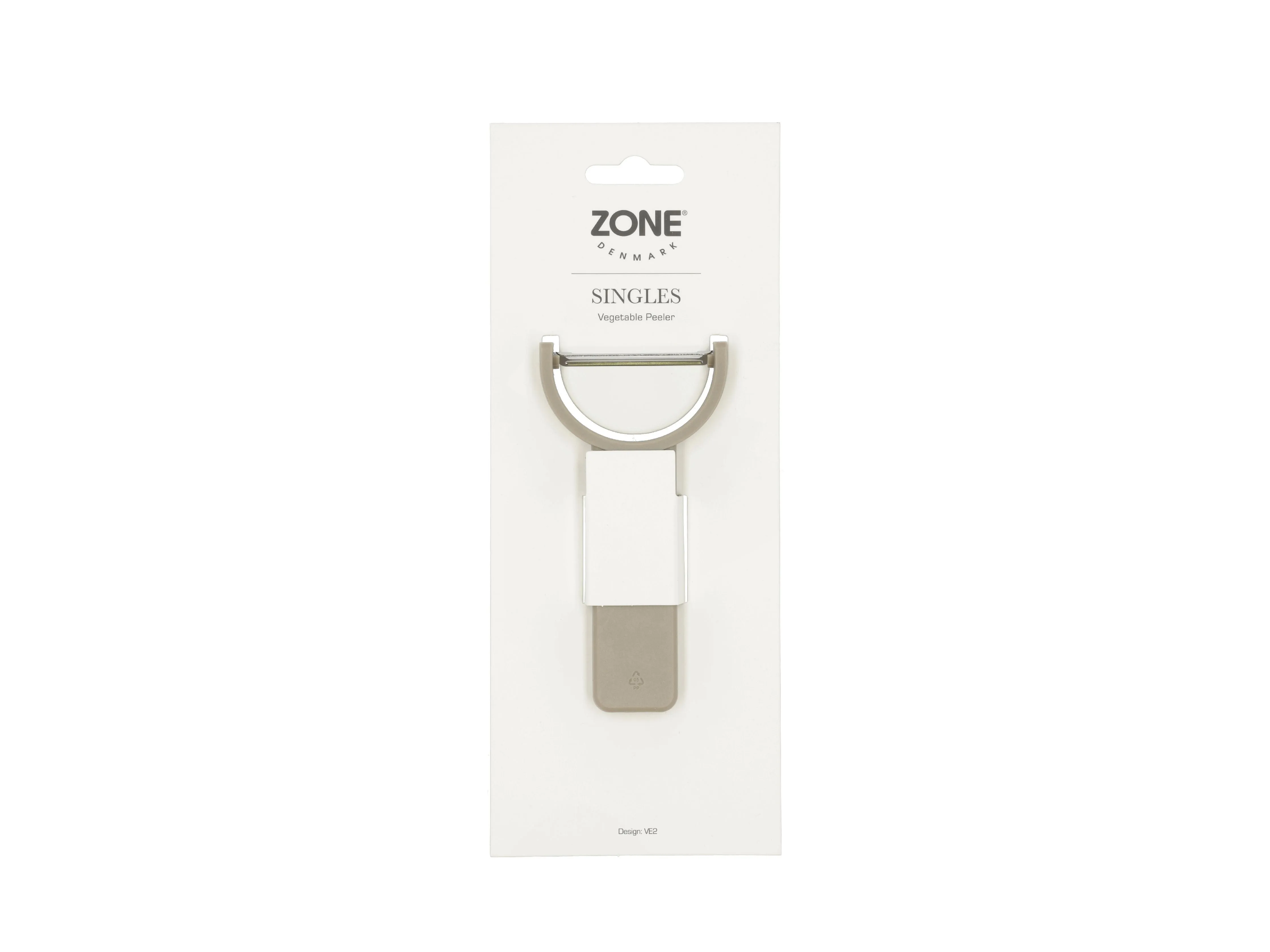 Zone Denmark Singles Vegetable Peeler 12x5,9 Cm, Soft Taupe